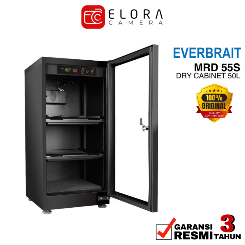 Dry Cabinet Everbrait Electronic Dry Cabinet MRD 55S 50L Dry Box Garansi Resmi – Tempat Penyimpanan Kamera - Image 4