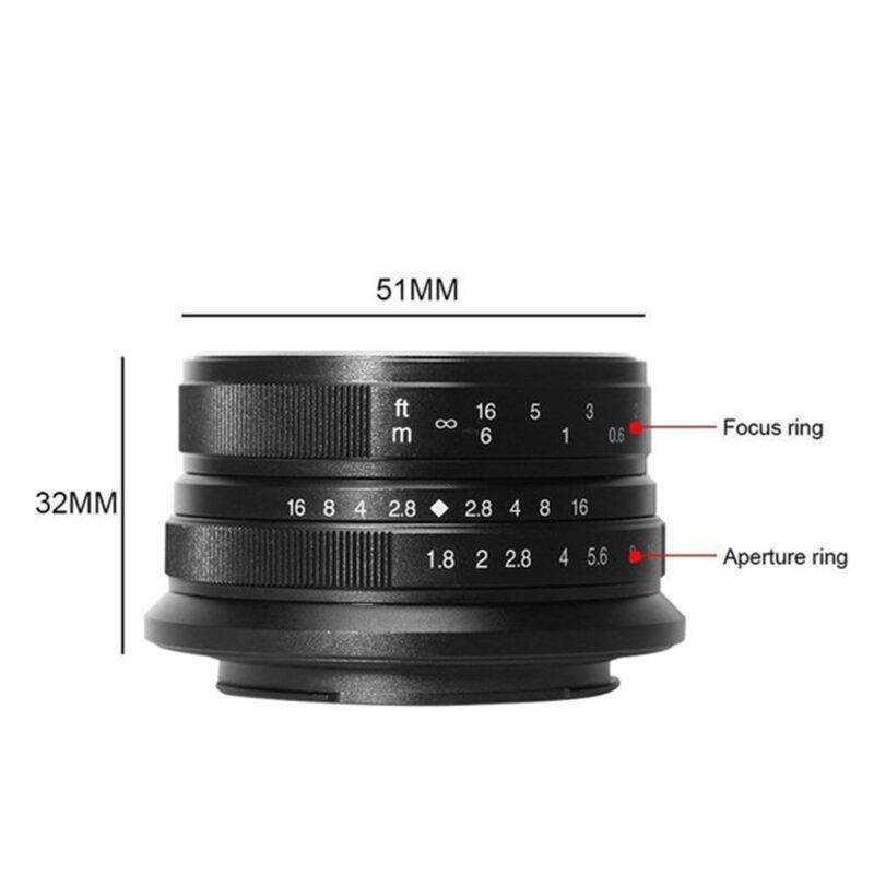 7Artisans 25mm F1.8 For CANON EOSM Mount Black BNIB (B0088) - Image 3
