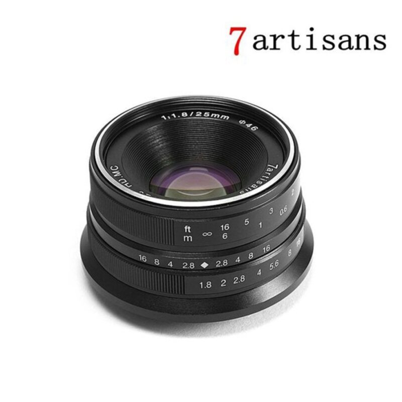 7Artisans 25mm F1.8 For CANON EOSM Mount Black BNIB (AC0028)
