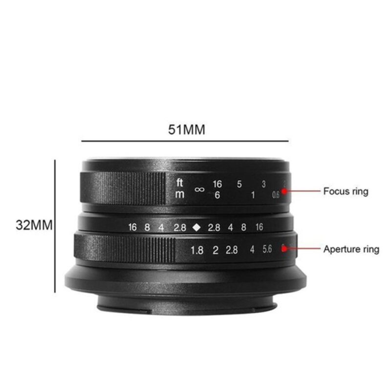 7Artisans 25mm F1.8 For CANON EOSM Mount Black BNIB (AC0028) - Image 2
