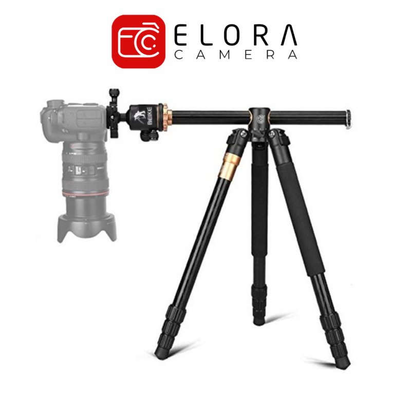 Beike QZSD Q999H Portable Professional Tripod Flatlay Horizontal Monopod / Beike Q999H Tripod Monopod Garansi Resmi - Image 5