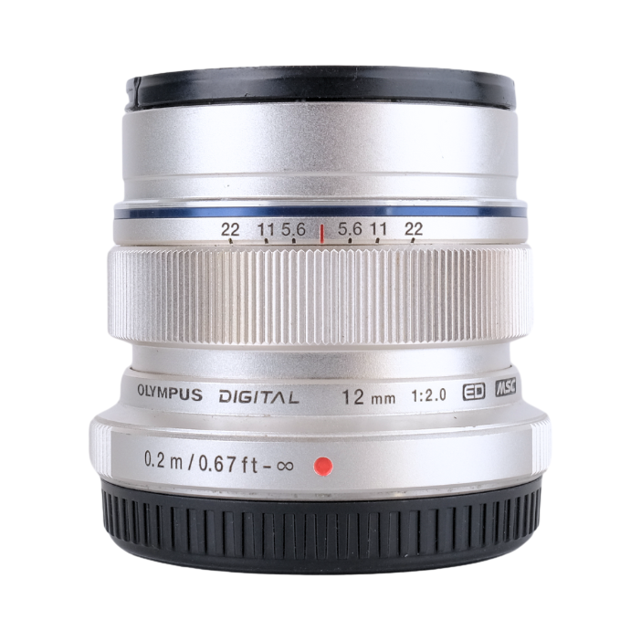 Olympus M Zuiko 12mm F2 Ed Side Logo