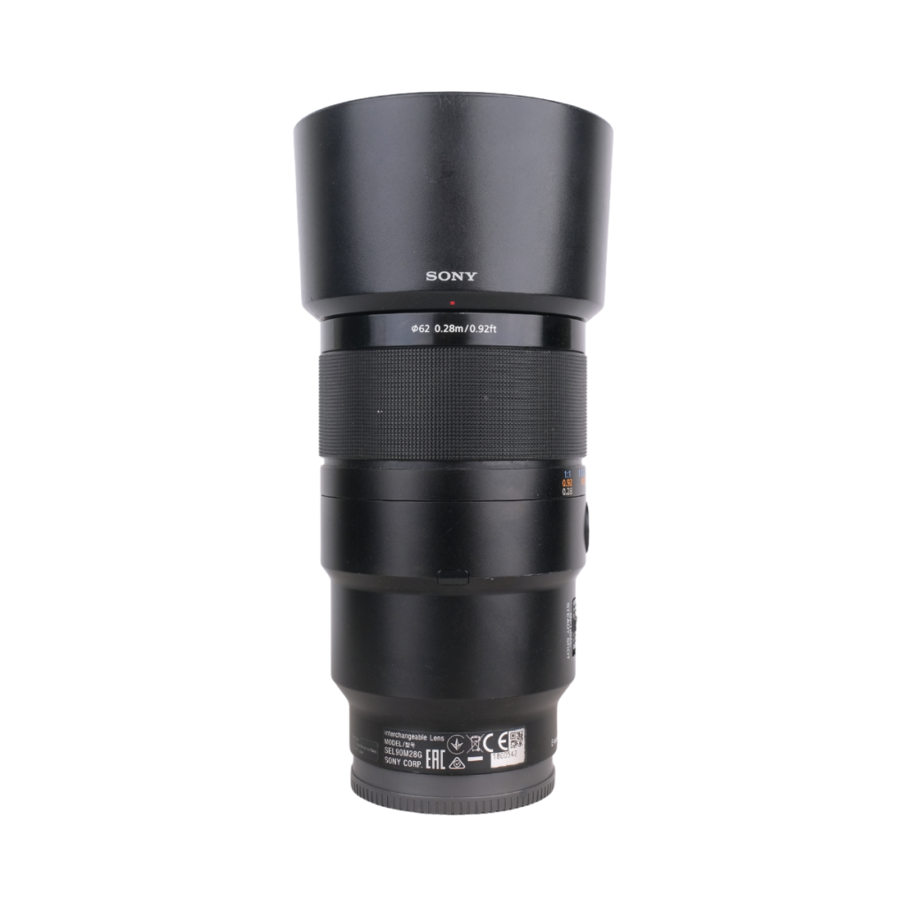 Sony Fe 90mm F2 8 Macro G Oss Side Serial Front